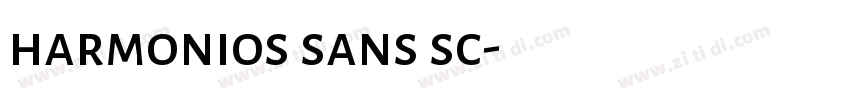 harmonios sans sc字体转换